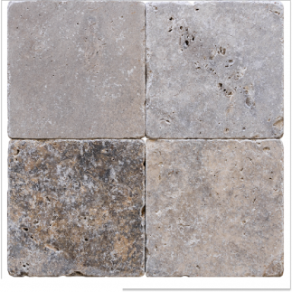 carrelage travertin SILVER vieilli 20x20x1cm