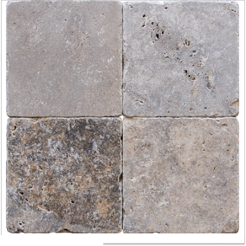 carrelage travertin SILVER vieilli 20x20x1cm