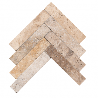 carrelage travertin CLASSIC MIX vieilli 25x5x1cm