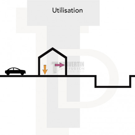 carrelage travertin LIGHT MIX vieilli 25x5x1cm