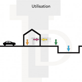 Mosaïque travertin SILVER vieillie opus x1cm