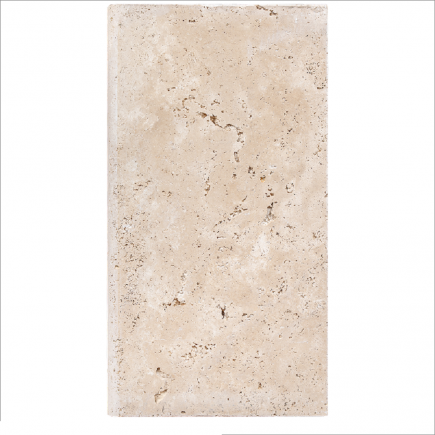 Margelle Piscine en Travertin MIX 2CH Bord Rond 33x61x3cm