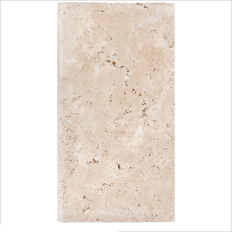 Margelle Piscine en Travertin MIX 2CH Bord Rond 33x61x5cm