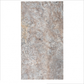 Margelle Piscine en Travertin SILVER Bord Droit 33x61x3/1.2cm