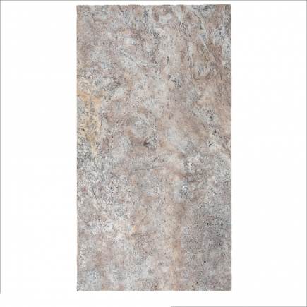 Margelle Piscine en Travertin SILVER Bord Droit 33x61x3/1.2cm