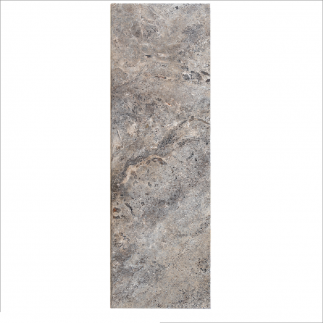 Marche en Travertin SILVER Bord Rond 100x33x3cm