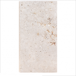 Margelle Piscine en Travertin CLASSIC MIX Bord Rond 33x61x5cm