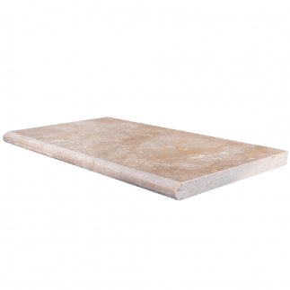 Margelle Piscine en Travertin CLASSIC MIX Bord Rond 25x61x3cm