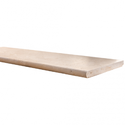 Marche en Travertin CLASSIC MIX Bord Rond 100x33x3cm