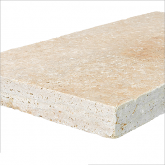 Margelle Piscine en Travertin SCABOS Bord Droit 33x61x5cm