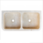 Evier 2 bacs travertin Light Mix 90x45xH18cm