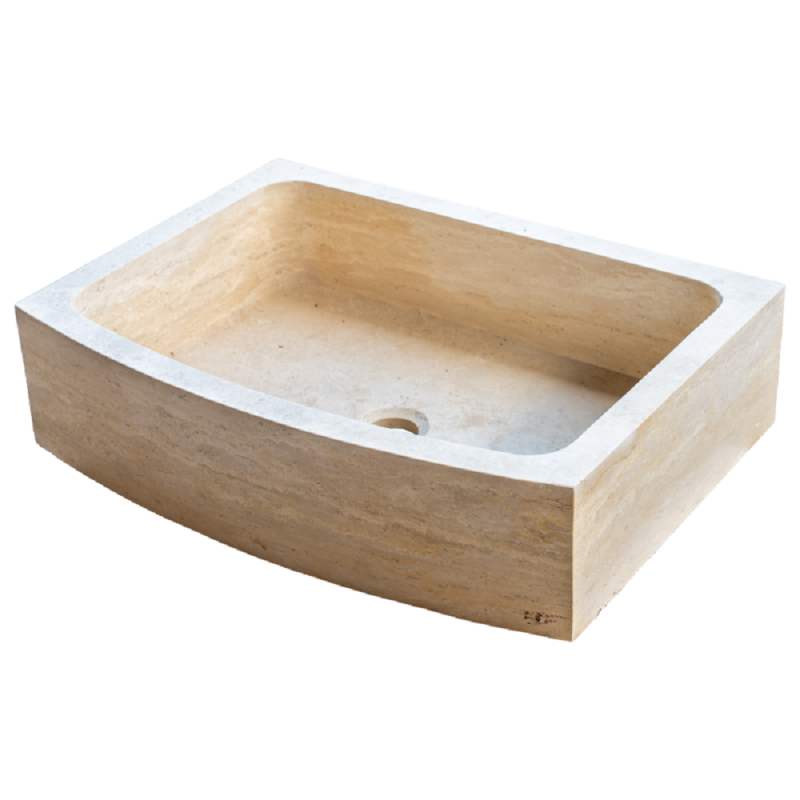 Evier 1 bac travertin Light Mix 70x52xH18cm