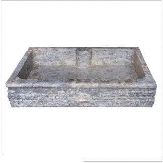 Evier 1 bac travertin Silver 90x60xH18cm