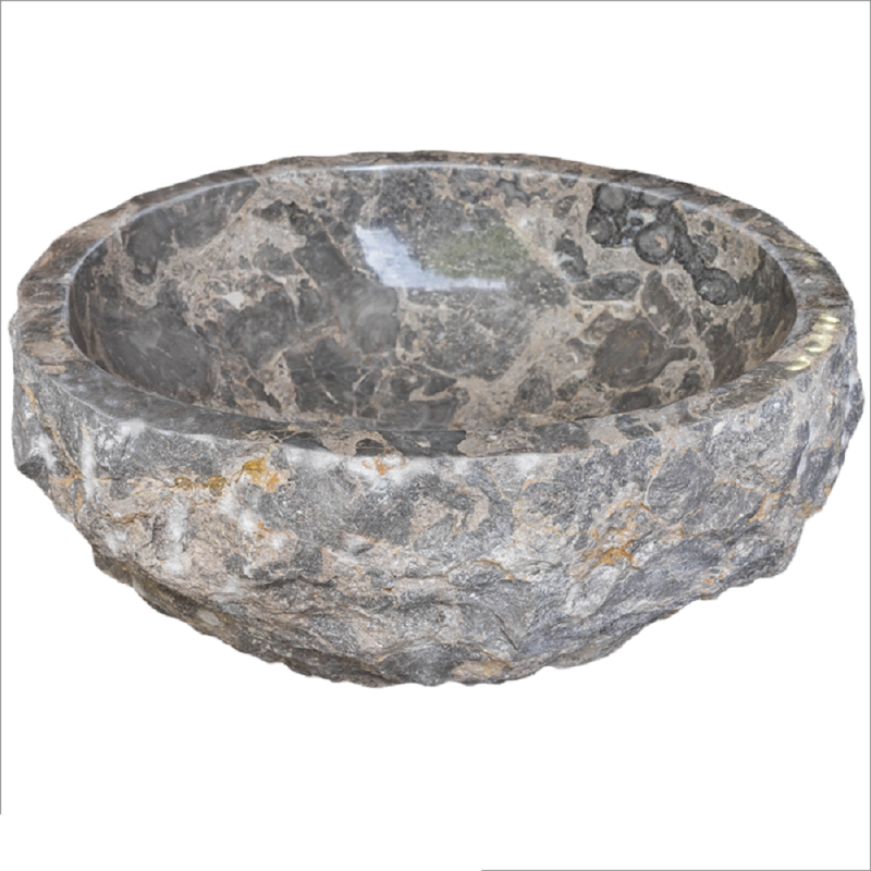 Vasque Natural marbre gris - D.40/45xH15cm