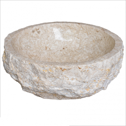 Vasque Natural marbre beige - D.40/45xH15cm