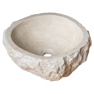 Vasque Natural marbre beige - D.40/45xH15cm