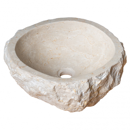 Vasque Natural marbre beige - D.40/45xH15cm