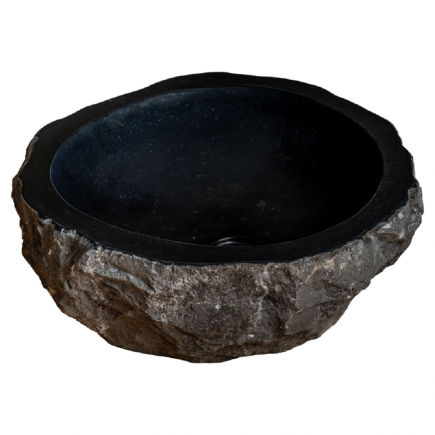 Vasque Natural marbre noir - D.40/45xH15cm