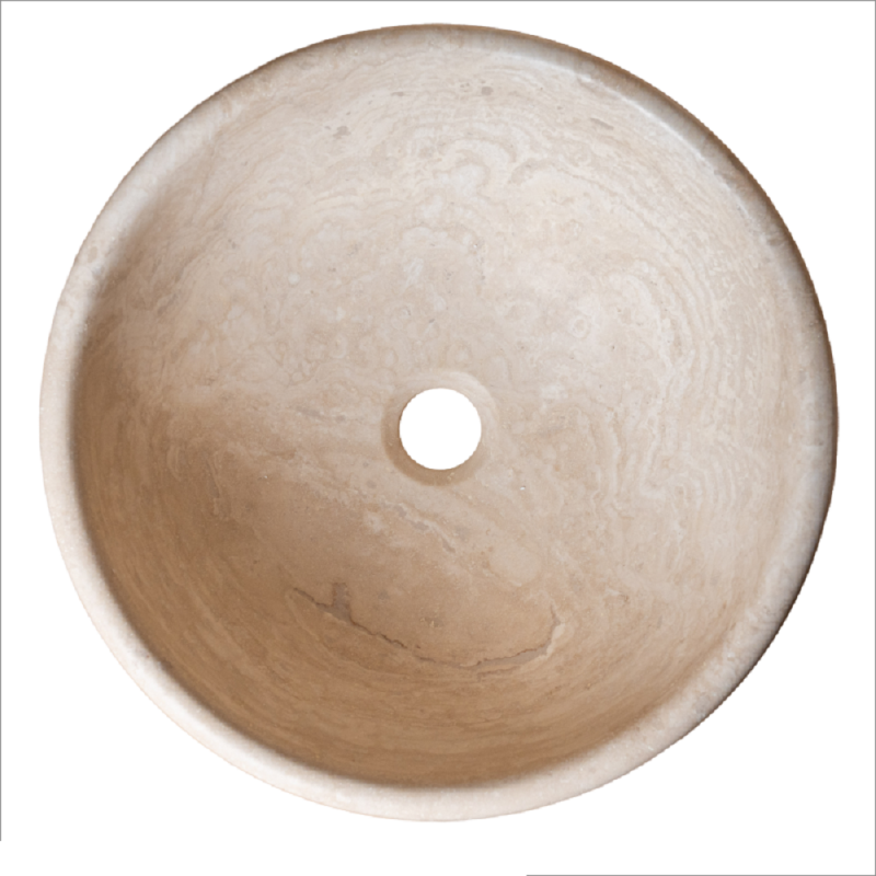 Vasque AVA travertin Light Mix - D.40xH16cm