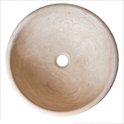 Vasque AVA travertin Light Mix - D.40xH16cm