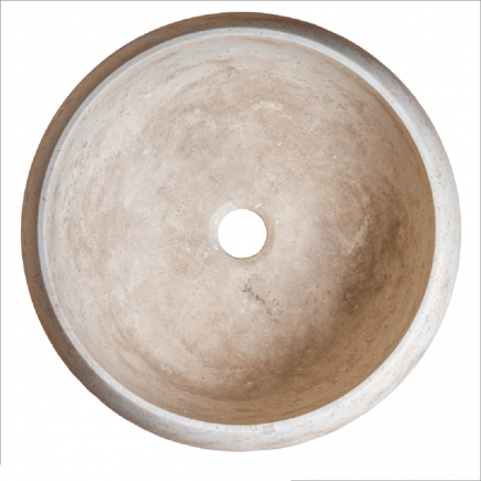 Vasque Clara travertin Light Mix - D.42xH16cm