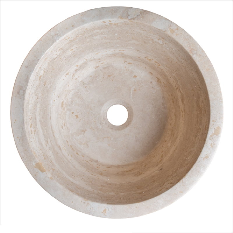 Vasque Lison travertin Light Mix - D.40xH16cm