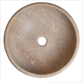 Vasque AVA travertin Noce - D.40xH16cm
