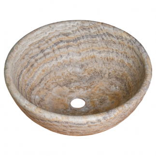 Vasque AVA travertin Scabos - D.40xH16cm