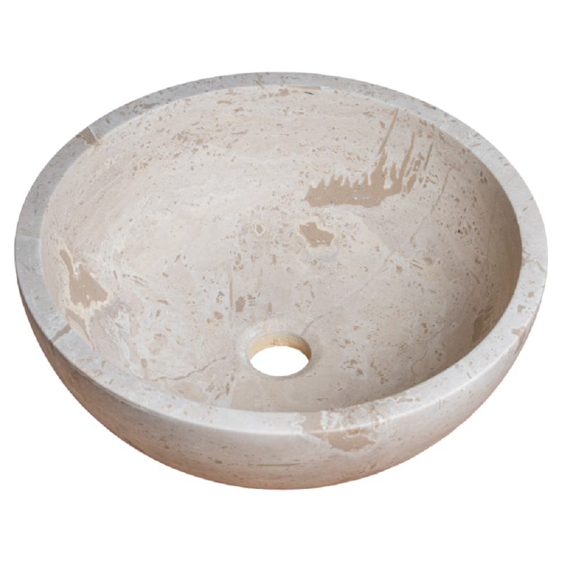 Vasque AVA travertin Mix 2CH - D.40xH15cm