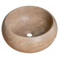 Vasque Clara travertin Noce - D.42xH16cm