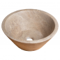 Vasque Lison travertin Noce D.40xH16cm