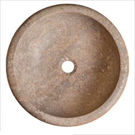 Vasque Maelle travertin Noce - D.42xH16cm