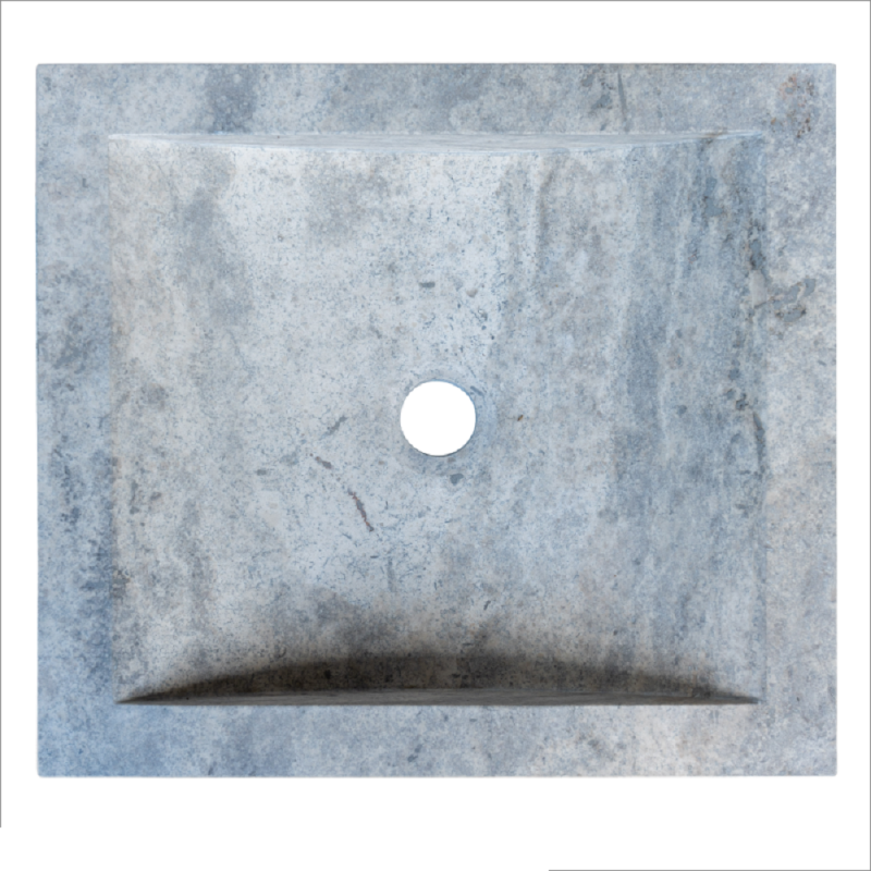 Vasque Cléo travertin Silver - 45x40xH10cm