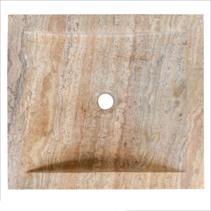 Vasque Cléo travertin Scabos - 45x40xH10cm