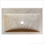 Vasque Mina travertin Light Mix - 70x45xH10cm
