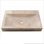 Vasque Mina travertin Light Mix - 70x45xH10cm