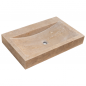 Vasque Mina travertin Noce - 70x45xH10cm