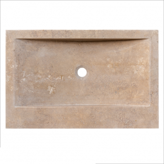 Vasque Mina travertin Noce - 70x45xH10cm