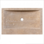 Vasque Mina travertin Noce - 70x45xH10cm