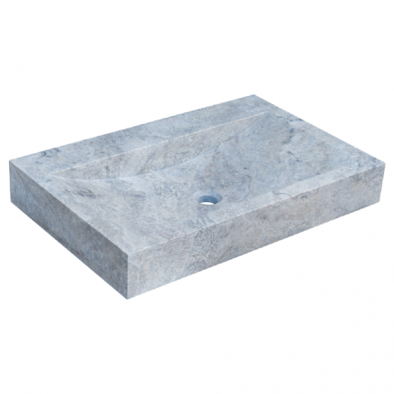 Vasque Mina travertin Silver - 70x45xH10cm