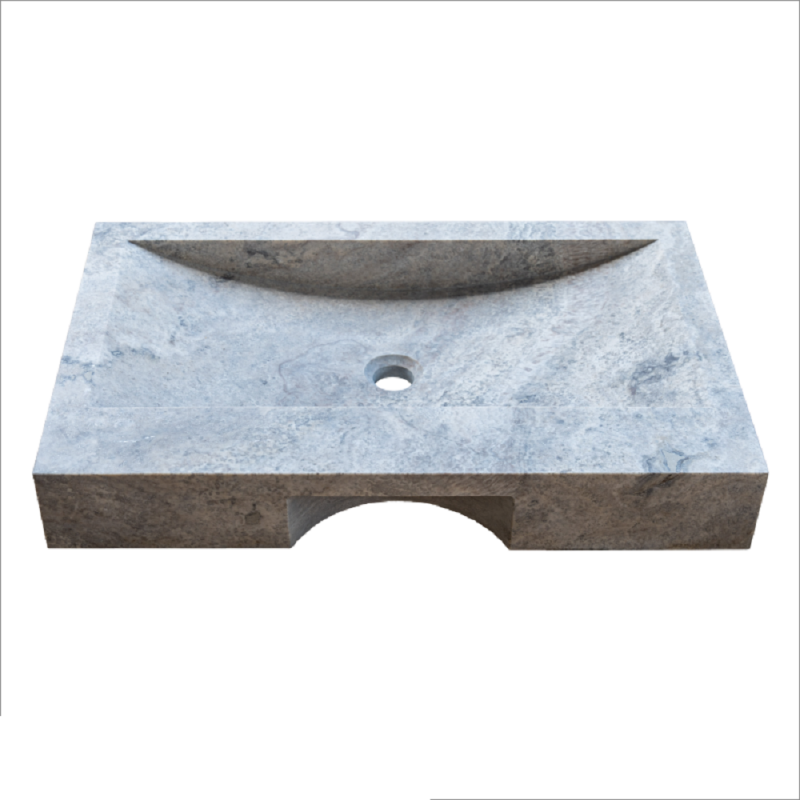 Vasque Mina travertin Silver - 70x45xH10cm