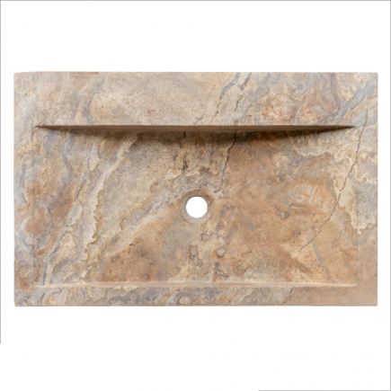 Vasque Mina travertin Scabos - 70x45xH10cm