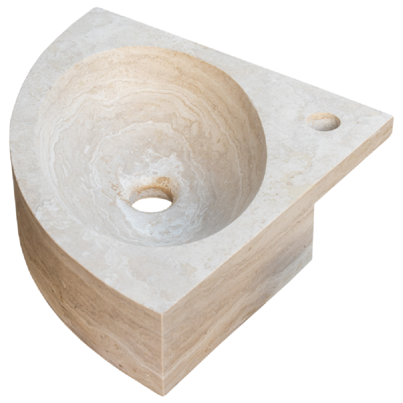 Lave-Main Aurore travertin Light Mix - 40x40xH10cm