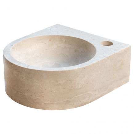 Lave-Main Talia travertin Light Mix - 28x25xH10cm