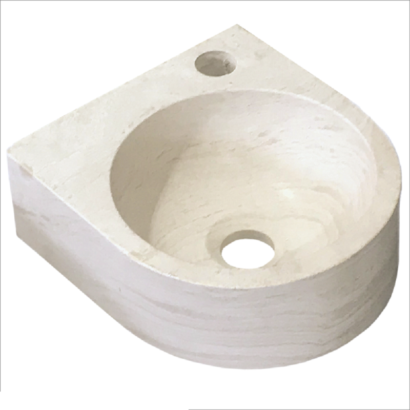 Lave-Main Talia travertin Light Mix - 28x25xH10cm