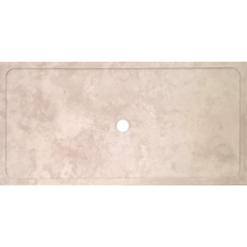 Receveur de douche travertin Light Mix 90x180x5cm