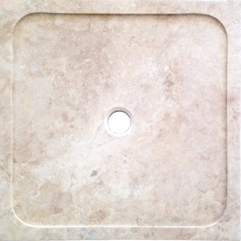 Receveur de douche travertin Light Mix 90x90x5cm