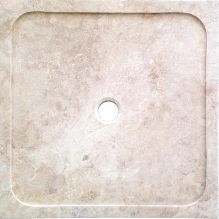 Receveur de douche travertin Light Mix 90x90x5cm