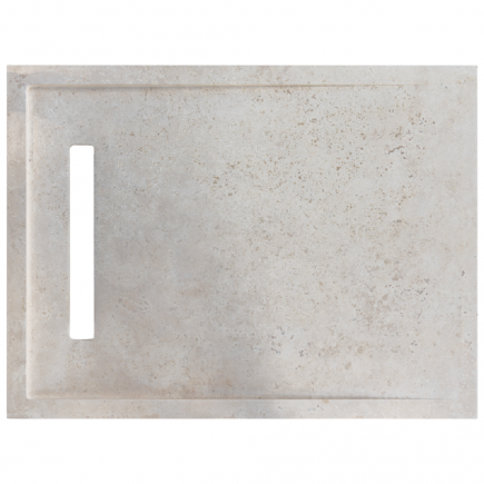 Receveur de douche caniveau travertin Light Mix 90x120x5cm