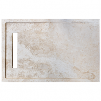 Receveur de douche caniveau travertin Light Mix 90x140x5cm